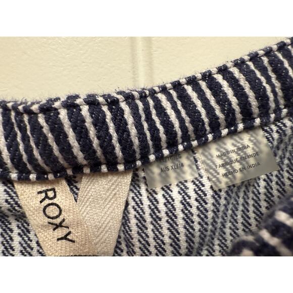 Roxy Demin Dress Tank with pockets navy white Size XL - Picture 4 of 7